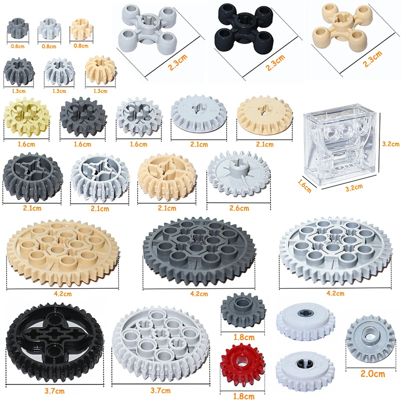 Tech Accessories Brands - MOC Parti tecniche Ingranaggi Mattoni sfusi